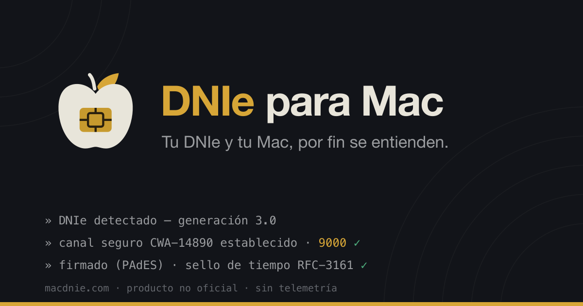 DNIe para Mac screenshot 1